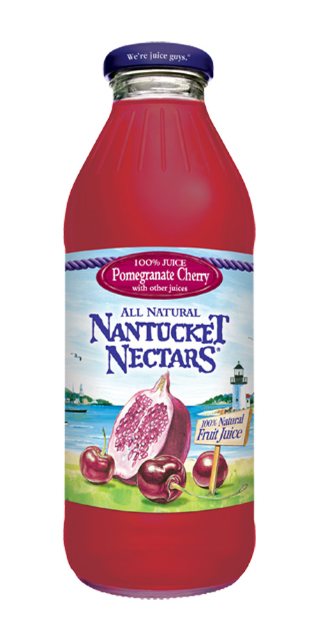 Nantucket Nectars Pomegranate Cherry Juice 100% fruit juices from concentrate